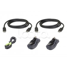 Комплект кабелей USB, DisplayPort, Dual Display для защищенного KVM-переключателя (3м) ATEN 2L-7D03UDPX5