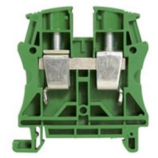 Клемма 16 мм2 однополюсная 1 вход/1 выход, шаг 12 мм, зеленая Viking Legrand 037198