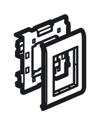 Суппорт Mosaic на 2 модуля 110 мм METRA Legrand (638086) в Нальчике Аксессуары для кабель-канала Pintop.ru