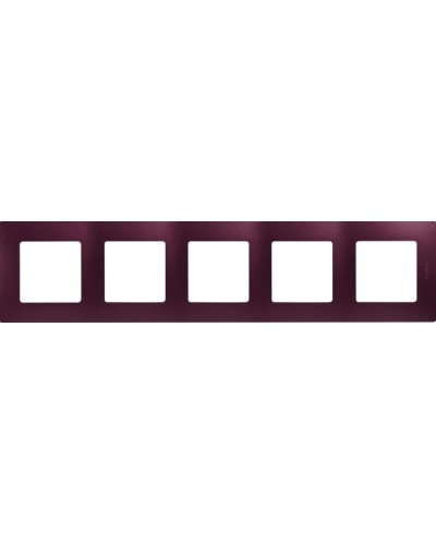 Рамка 5 постов Etika сливовый Legrand 672565 в Нальчике Аксессуары для кабель-канала Pintop.ru